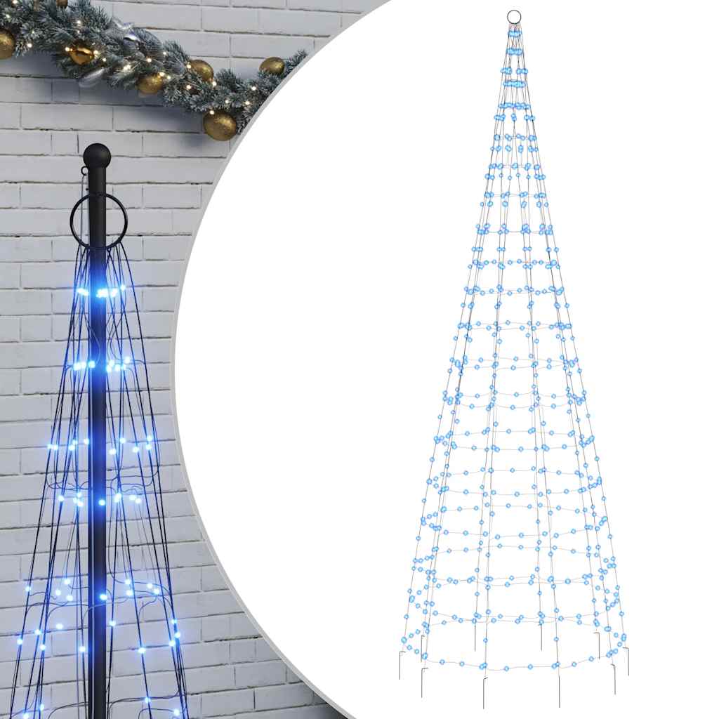 Albero di Natale a LED 550 LED Blu 300cm