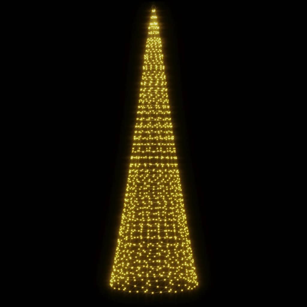Albero di Natale a LED 1534 LED Bianco Caldo 500 cm