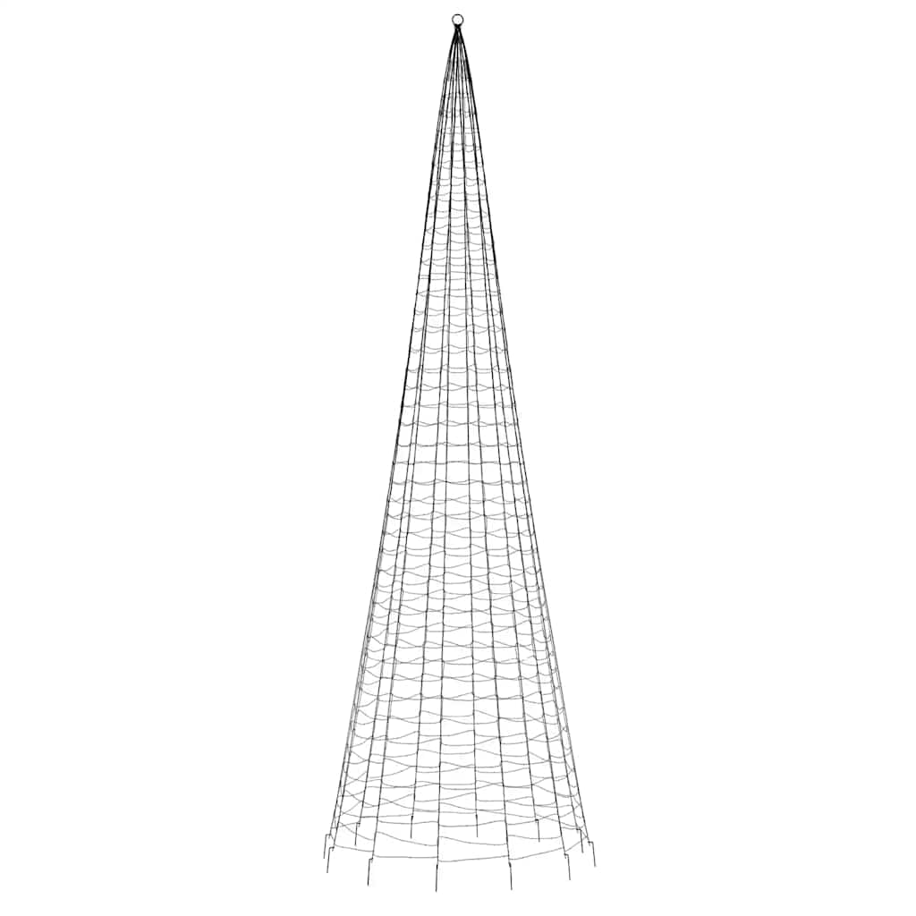 Albero di Natale a LED 1534 LED Bianco Caldo 500 cm