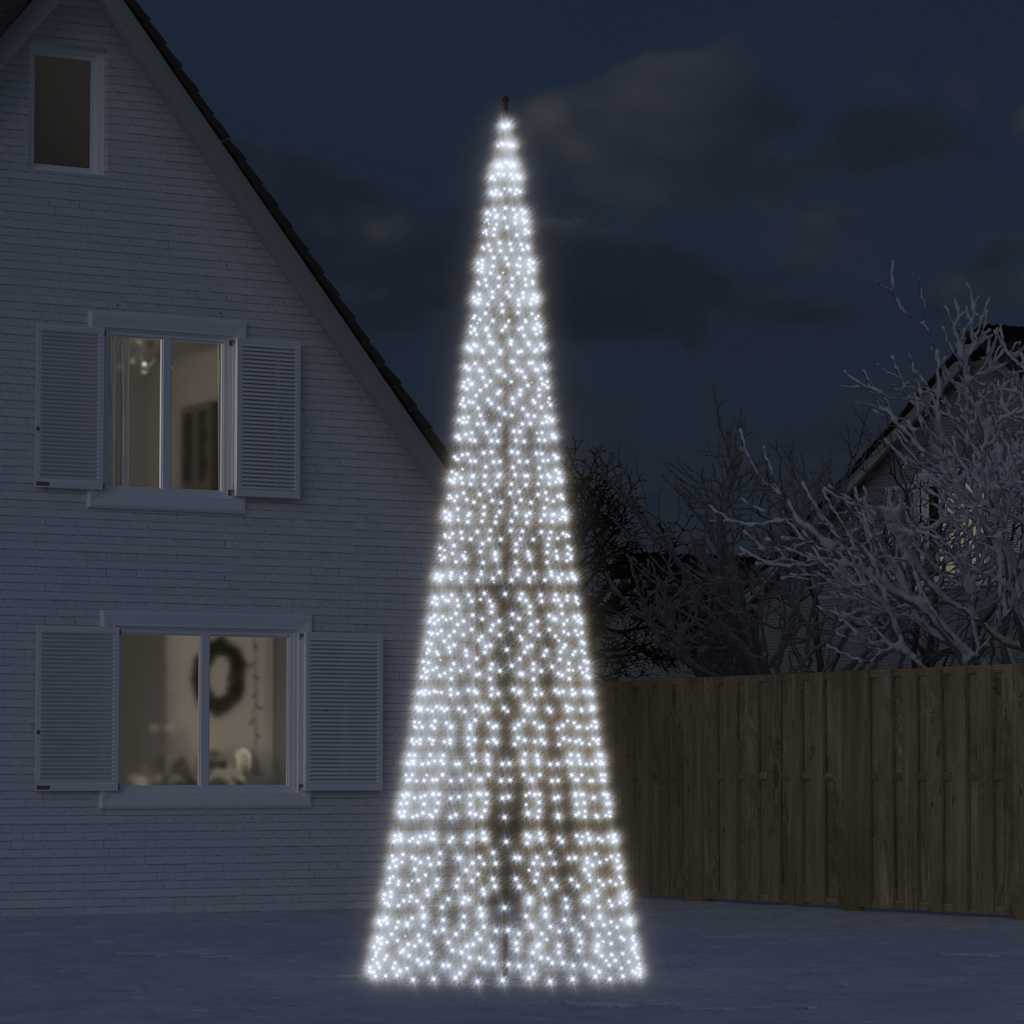 Albero di Natale a LED 1534 LED Bianco Freddo 500 cm