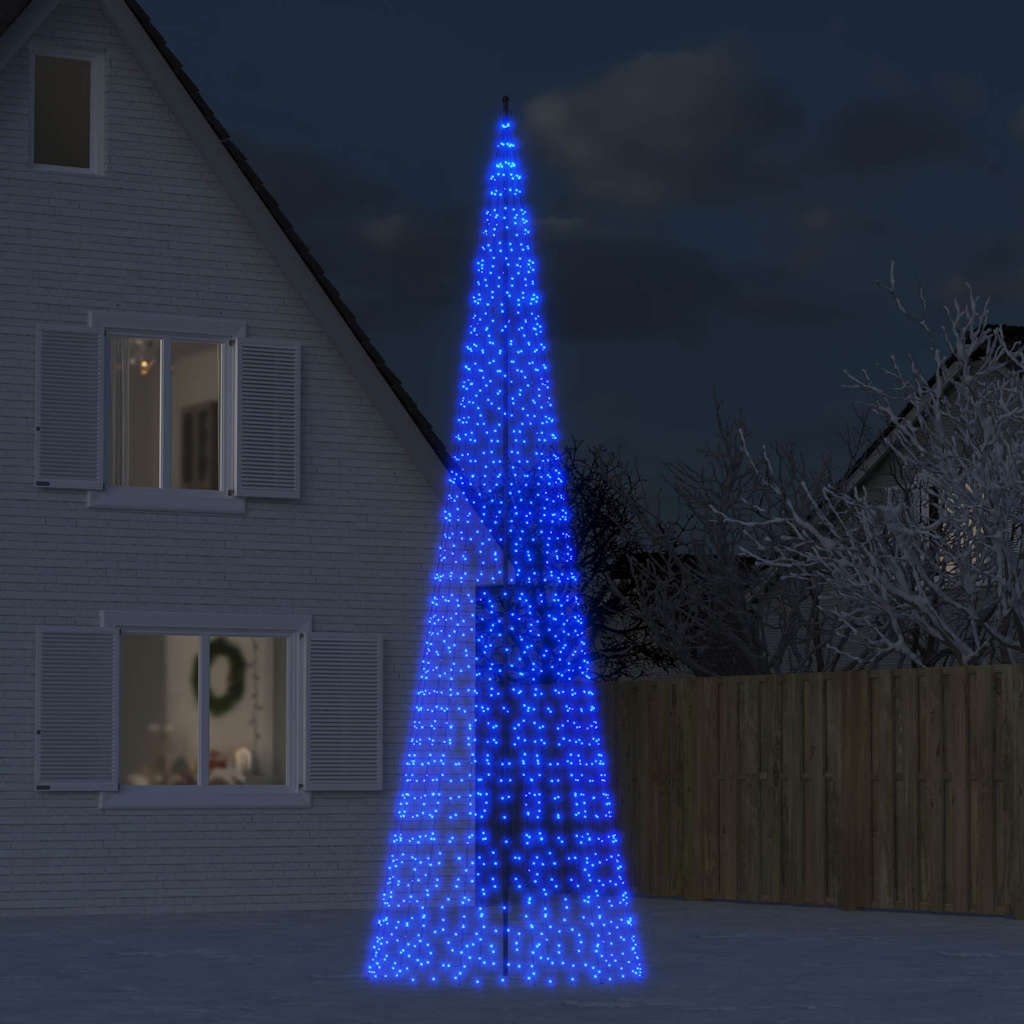 Albero di Natale a LED 1534 LED Blu 500 cm