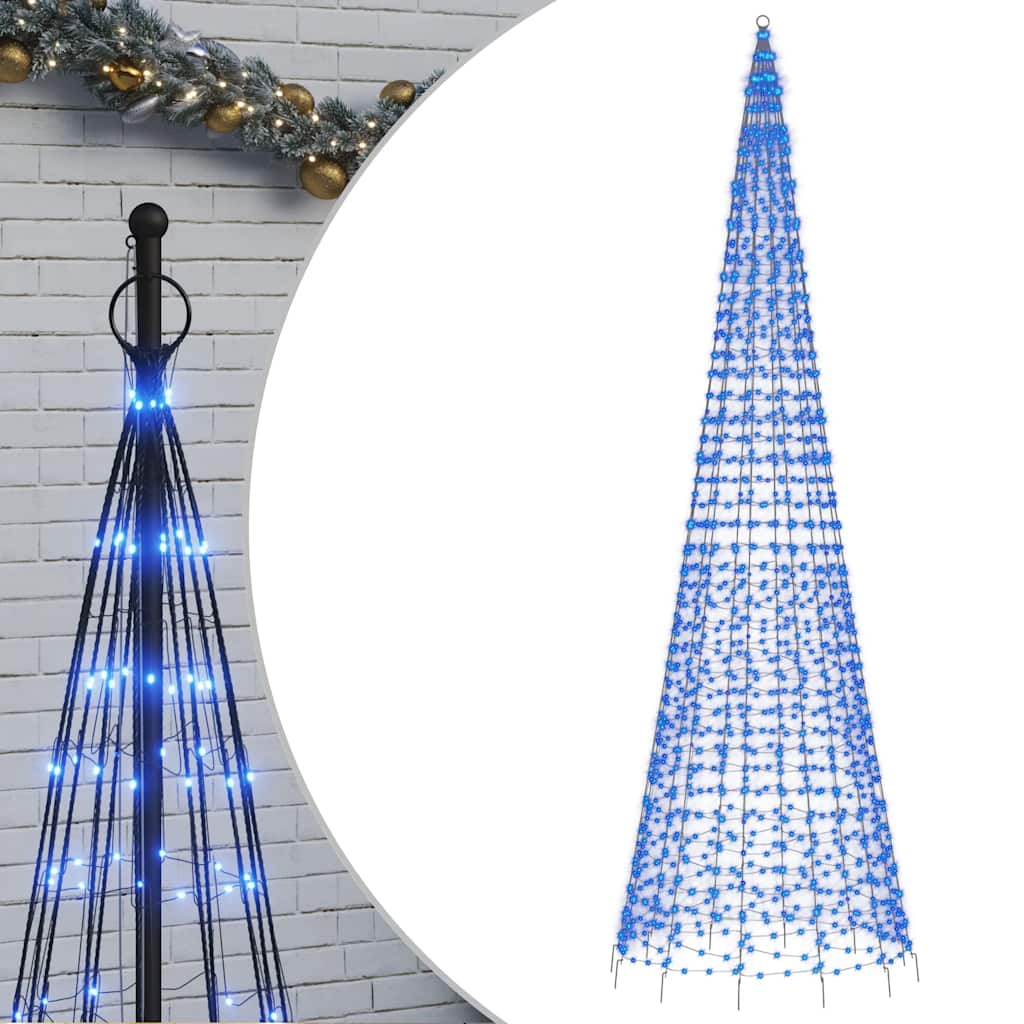 Albero di Natale a LED 1534 LED Blu 500 cm