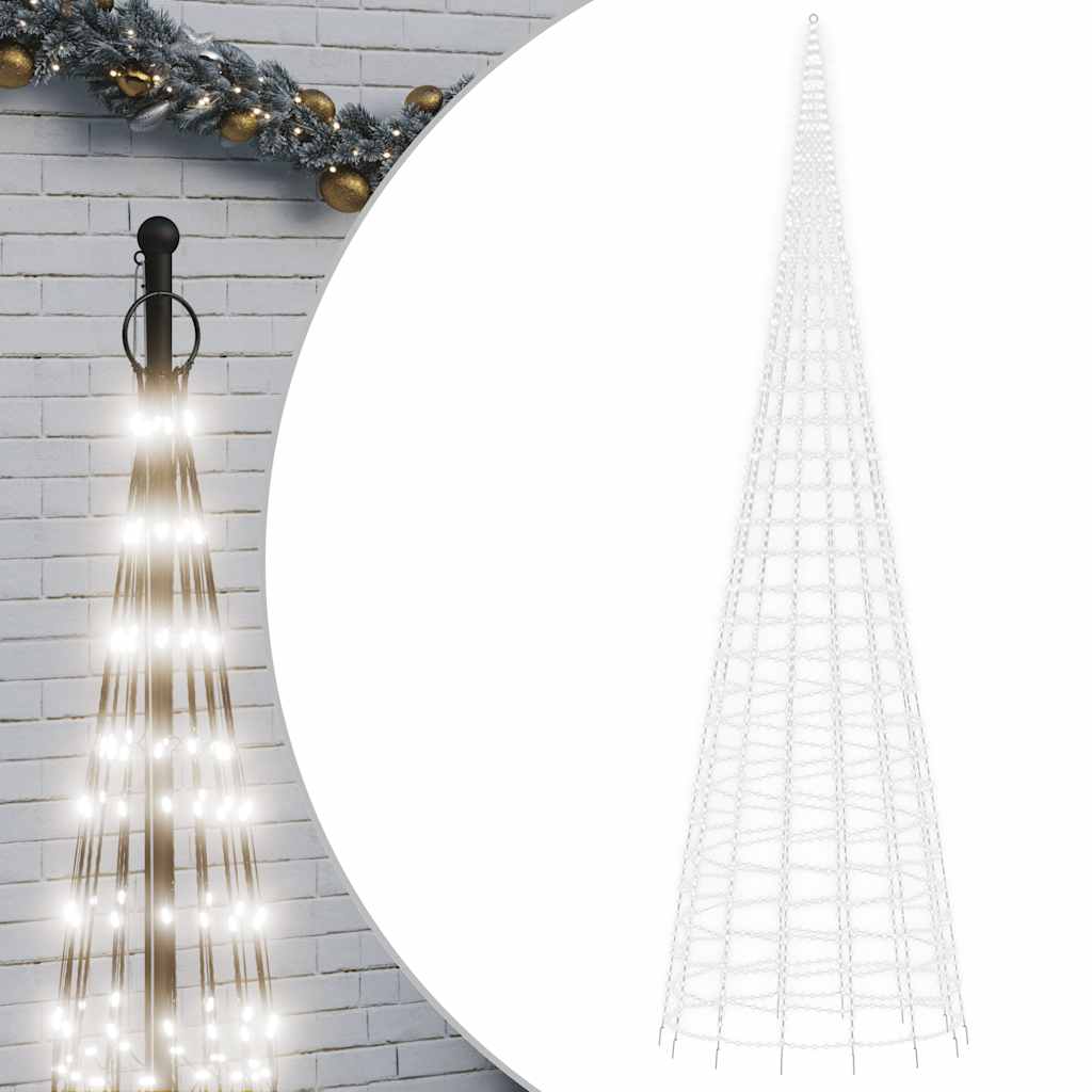 Albero di Natale a LED 3000 LED Bianco Freddo 800 cm
