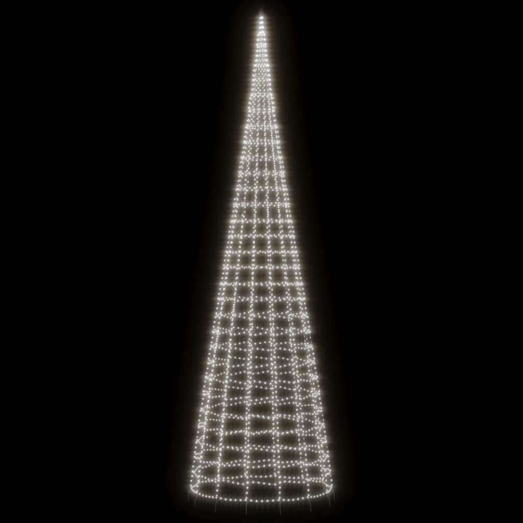 Albero di Natale a LED 3000 LED Bianco Freddo 800 cm
