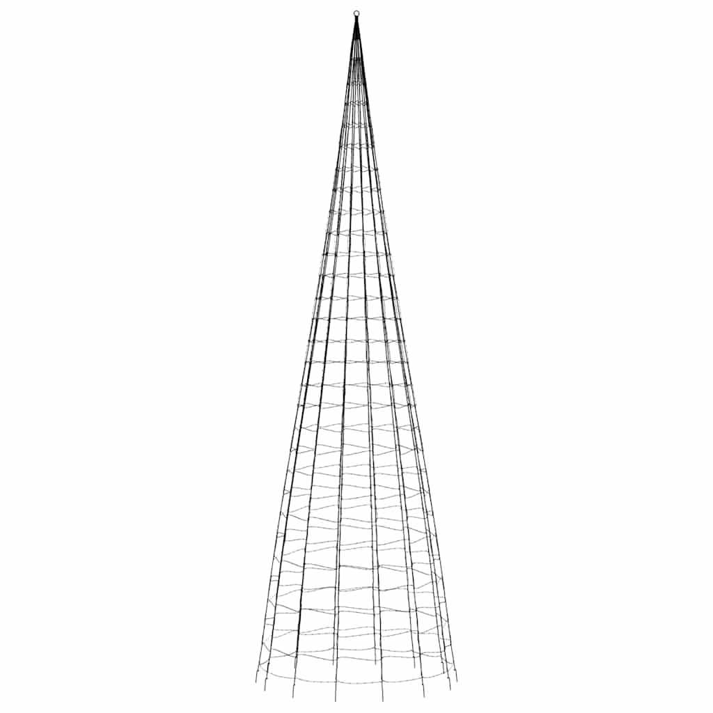 Albero di Natale a LED 3000 LED Bianco Freddo 800 cm