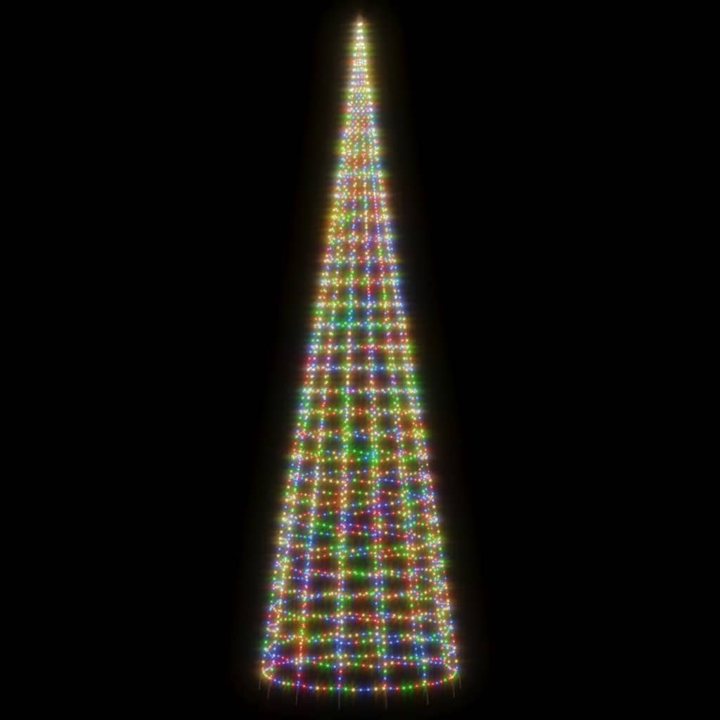 Albero di Natale a LED 3000 LED Colorati 800 cm