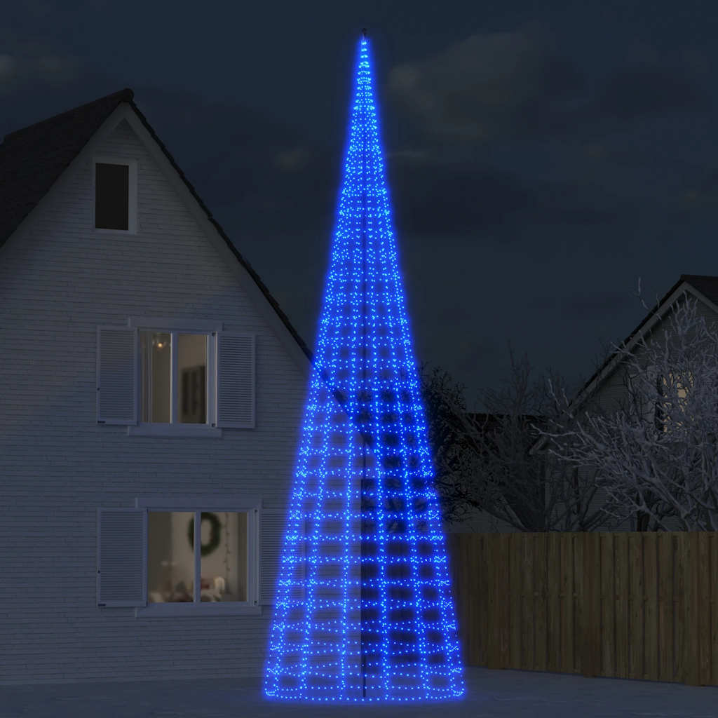Albero di Natale a LED 3000 LED Blu 800 cm