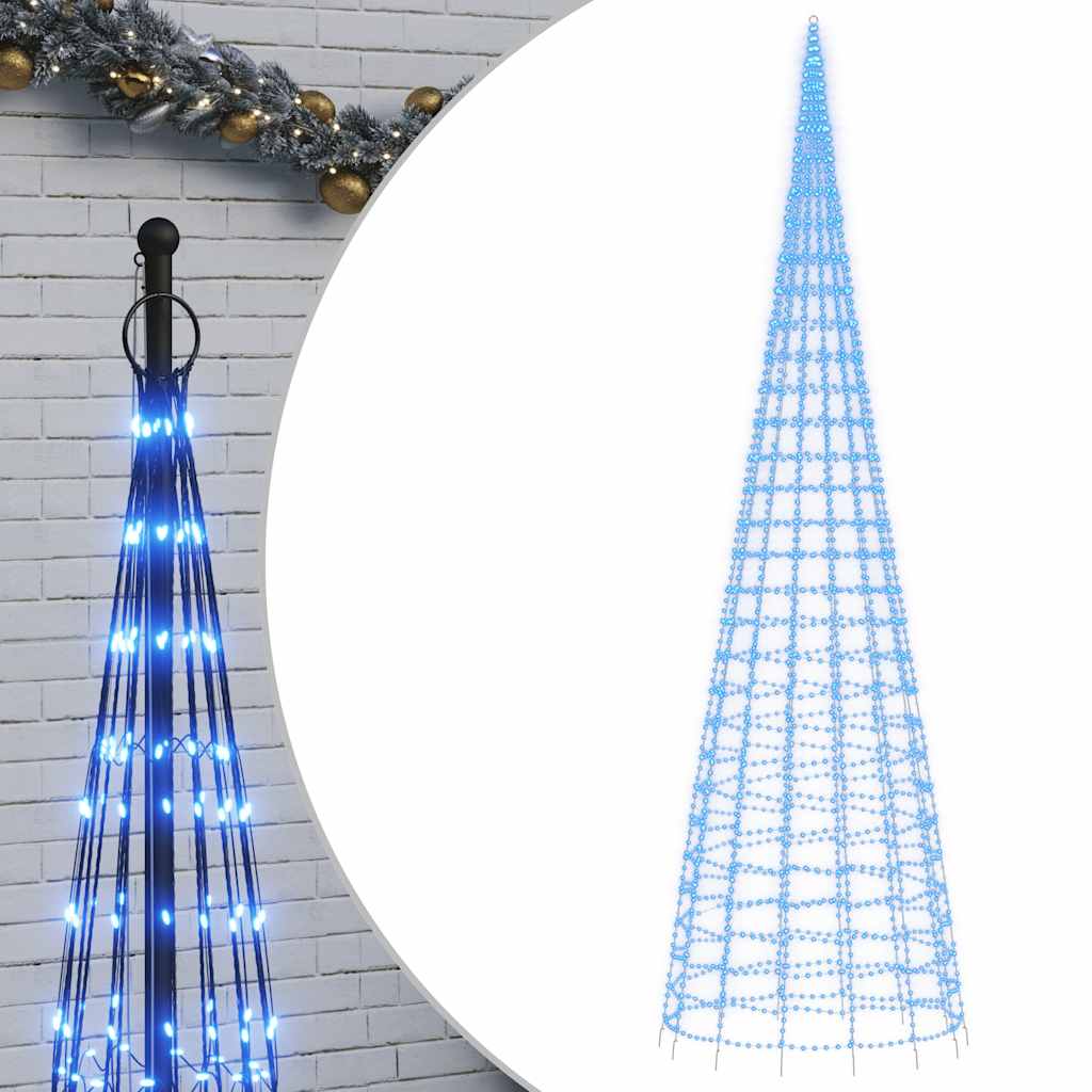 Albero di Natale a LED 3000 LED Blu 800 cm