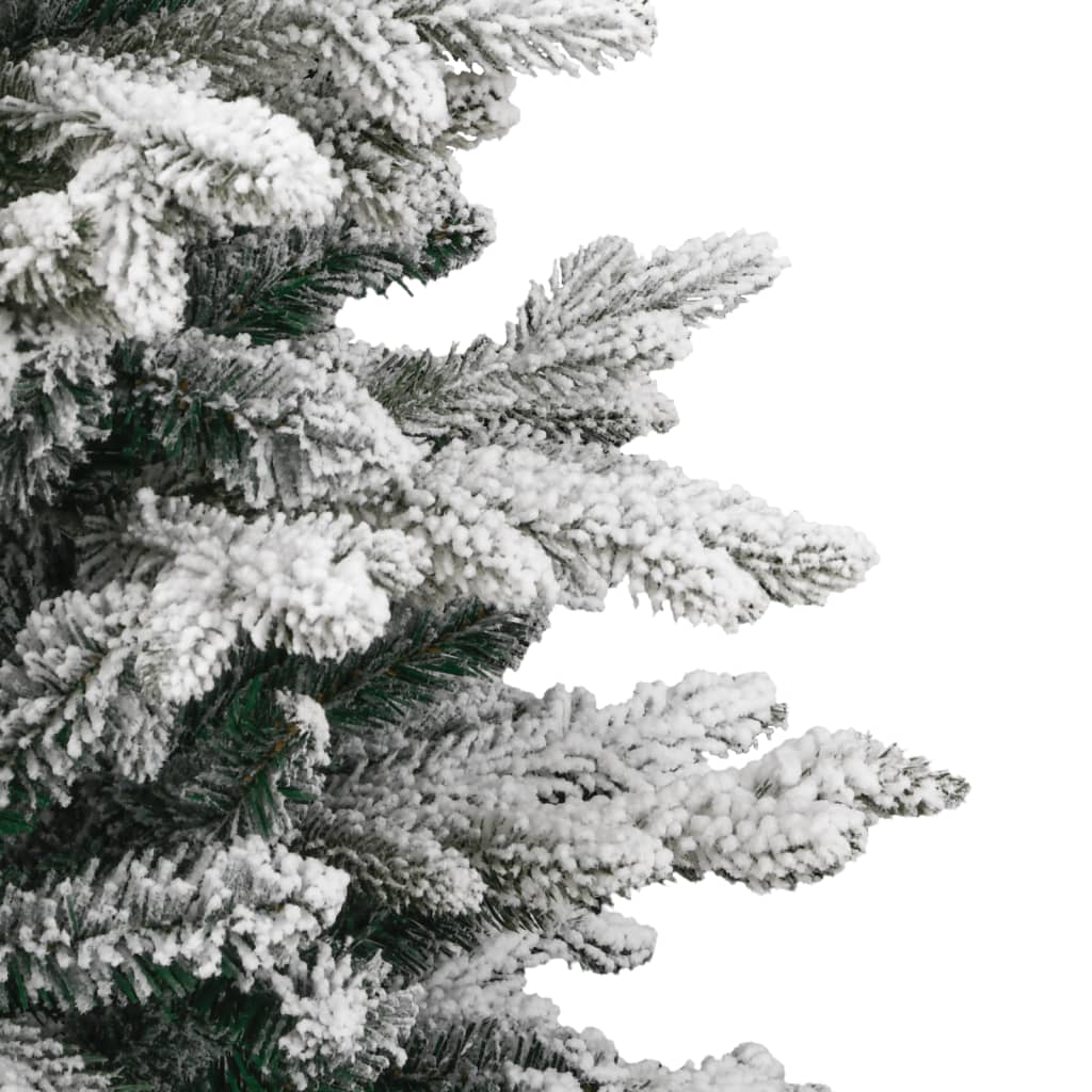 Albero Natale Artificiale Incernierato con Neve Fioccata 150 cm