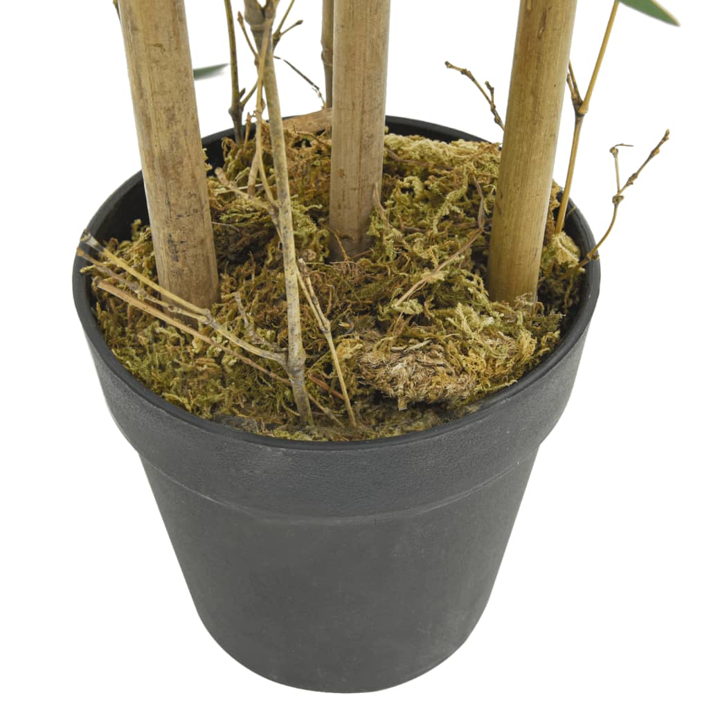 Albero Bambù Artificiale 500 Foglie 80 cm Verde