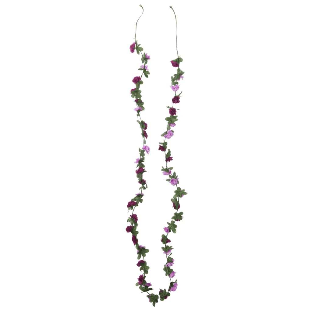 Ghirlande Fiori 6 pz Viola Chiaro 250 cm