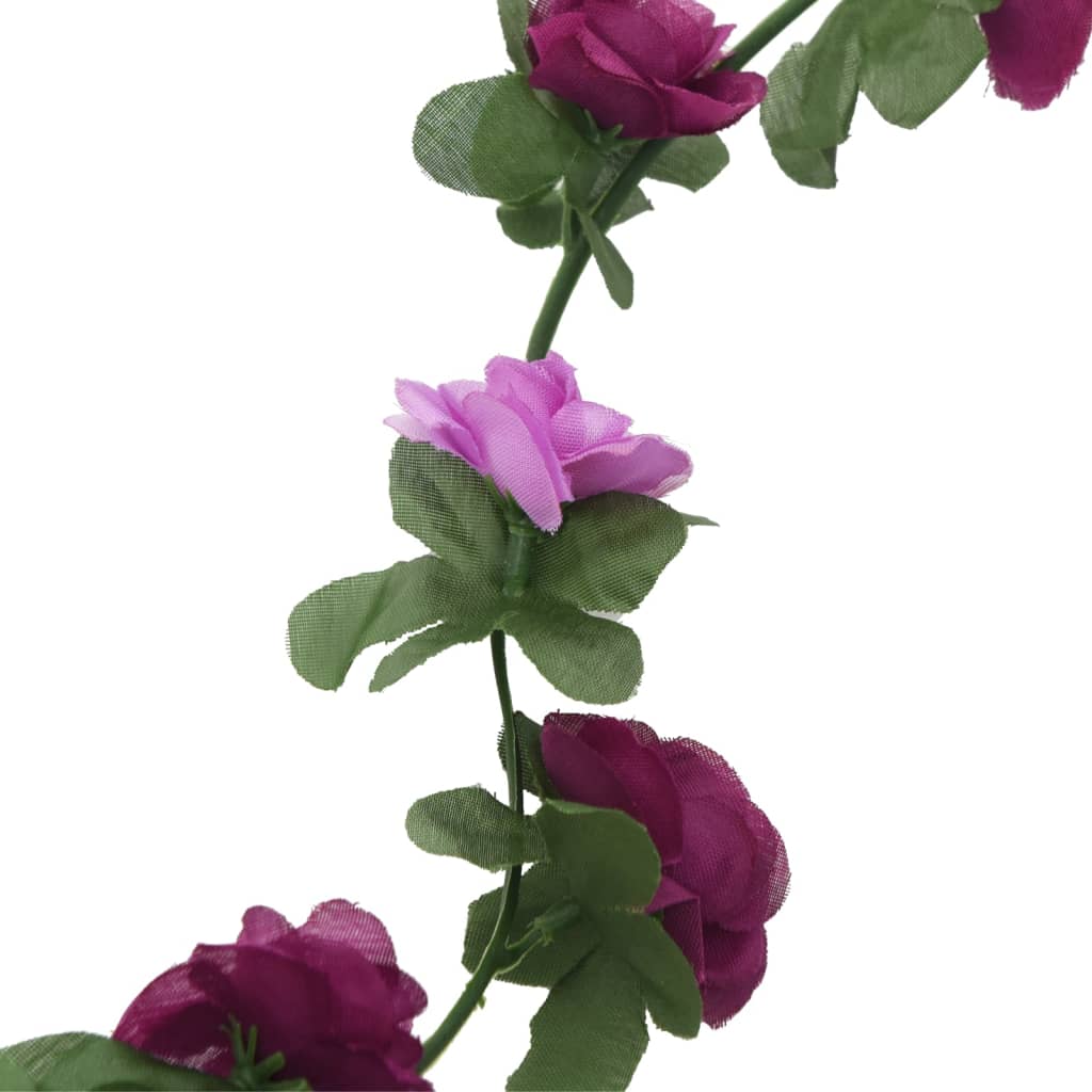 Ghirlande Fiori 6 pz Viola Chiaro 250 cm