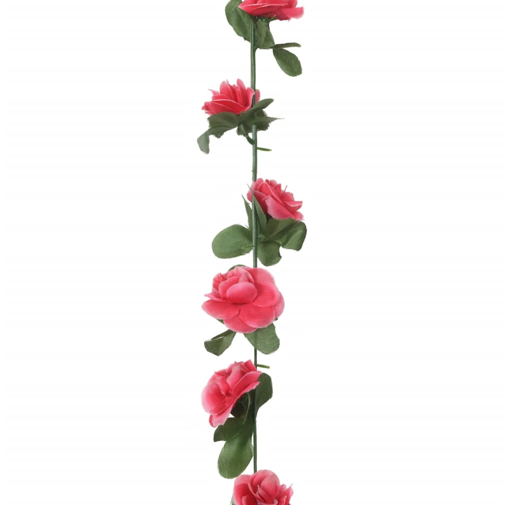 Ghirlande Fiori 6 pz Rosa Rossa 250 cm
