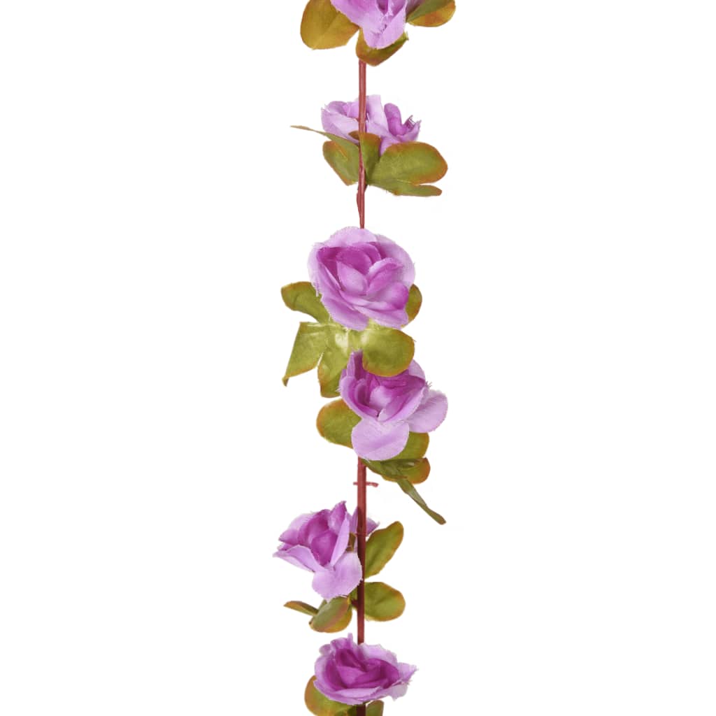 Ghirlande Fiori 6 pz Viola Chiaro 250 cm
