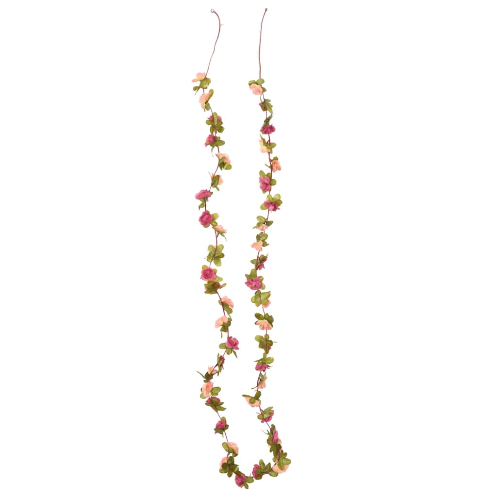 Ghirlande Fiori 6 pz Rosa Rossa 250 cm