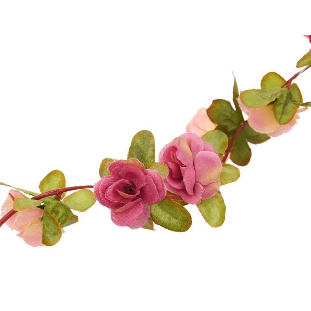 Ghirlande Fiori 6 pz Rosa Rossa 250 cm