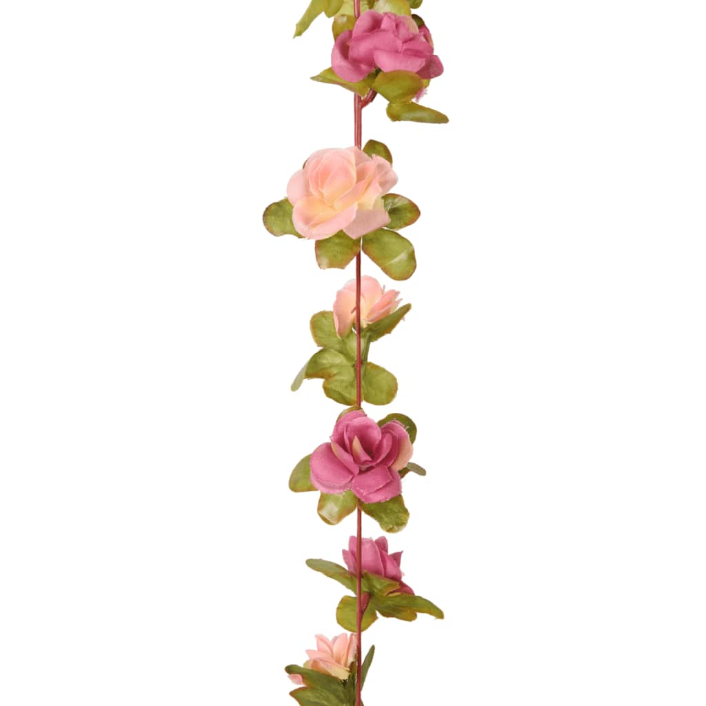 Ghirlande Fiori 6 pz Rosa Rossa 250 cm