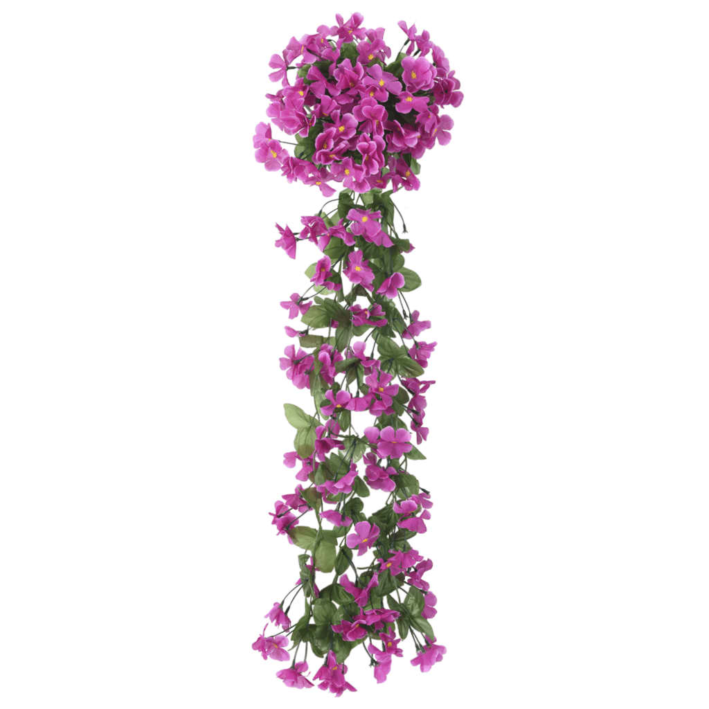 Ghirlande Fiori 3 pz Viola Chiaro 85 cm
