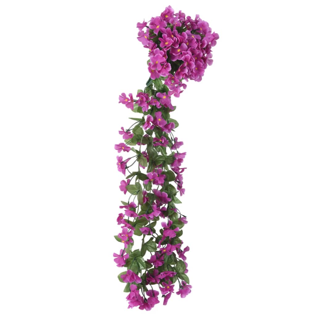 Ghirlande Fiori 3 pz Viola Chiaro 85 cm