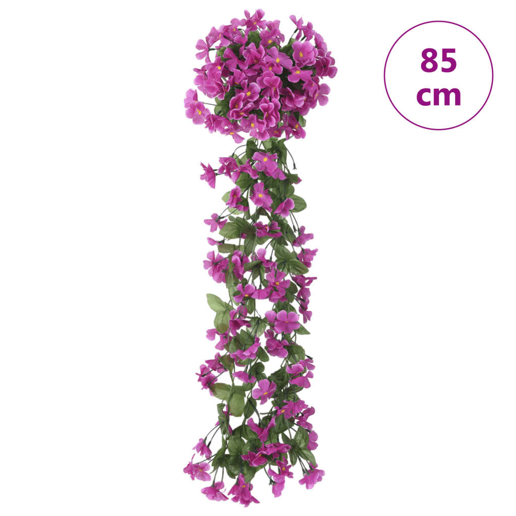 Ghirlande Fiori 3 pz Viola Chiaro 85 cm