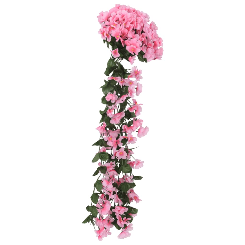 Ghirlande Fiori 3 pz Rosa 85 cm
