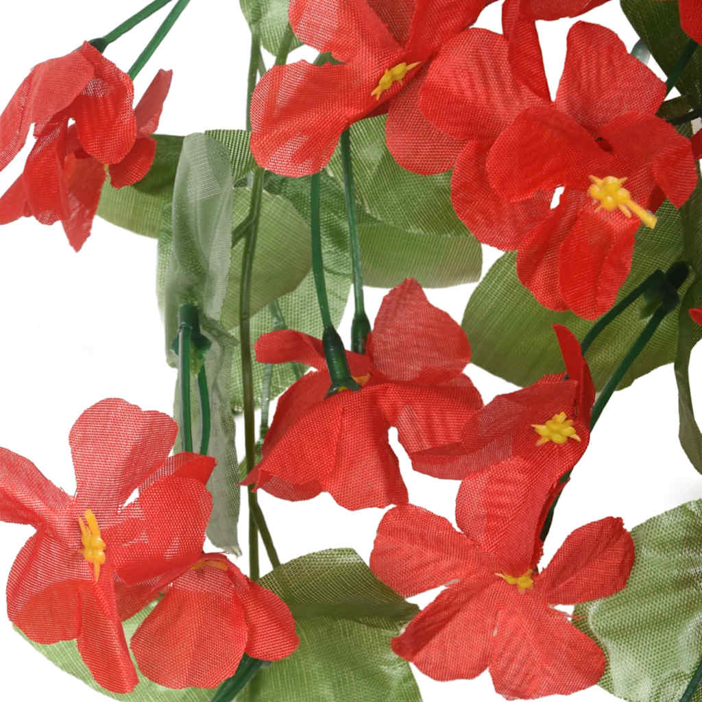 Ghirlande Fiori 3 pz Rosso 85 cm