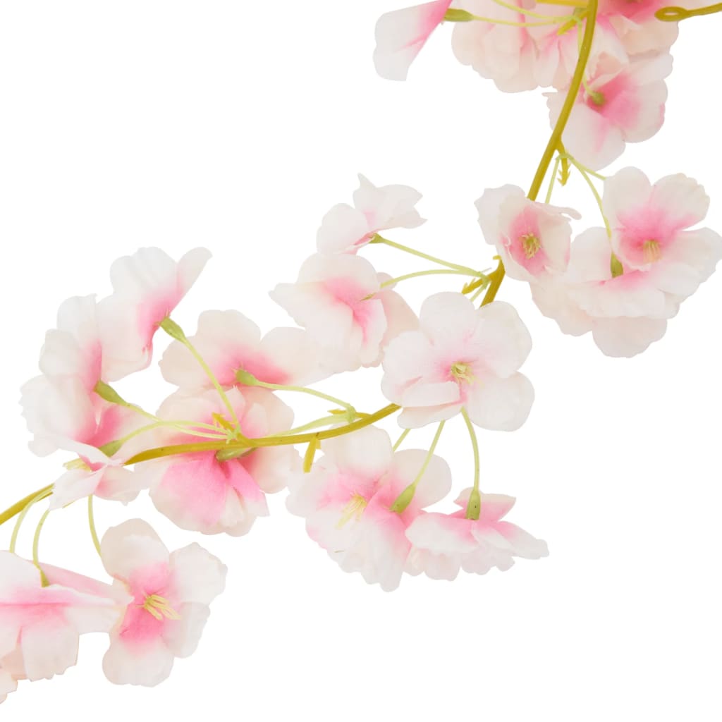 Ghirlande Fiori 6 pz Rosa Chiaro 180 cm