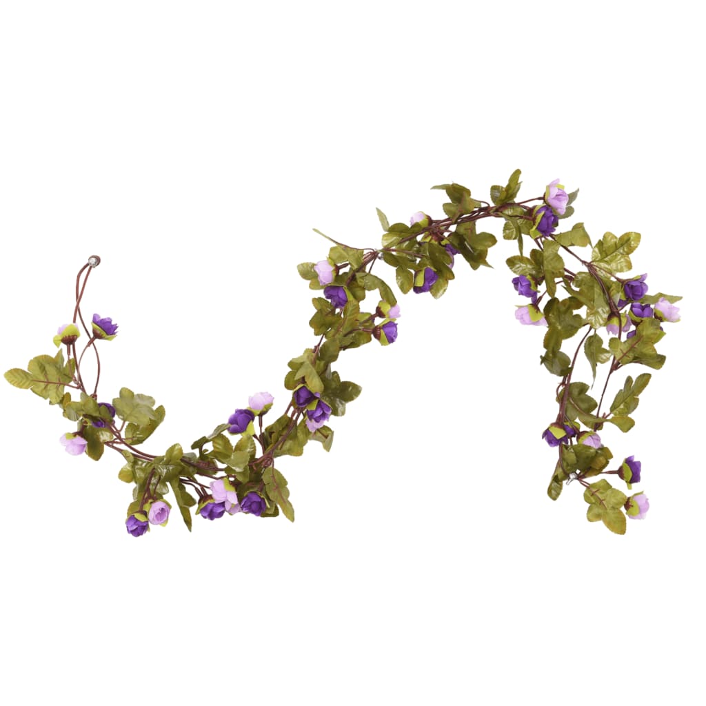 Ghirlande Fiori 6 pz Viola Chiaro 215 cm