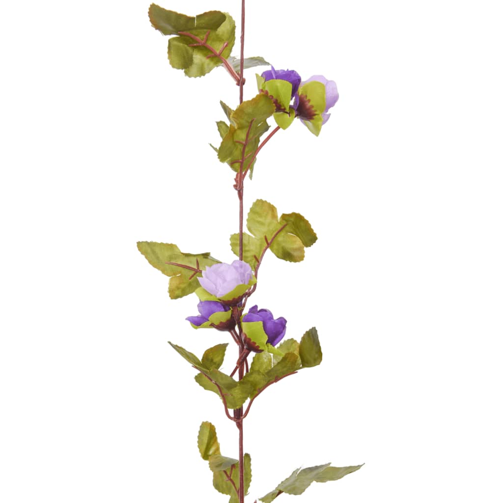 Ghirlande Fiori 6 pz Viola Chiaro 215 cm