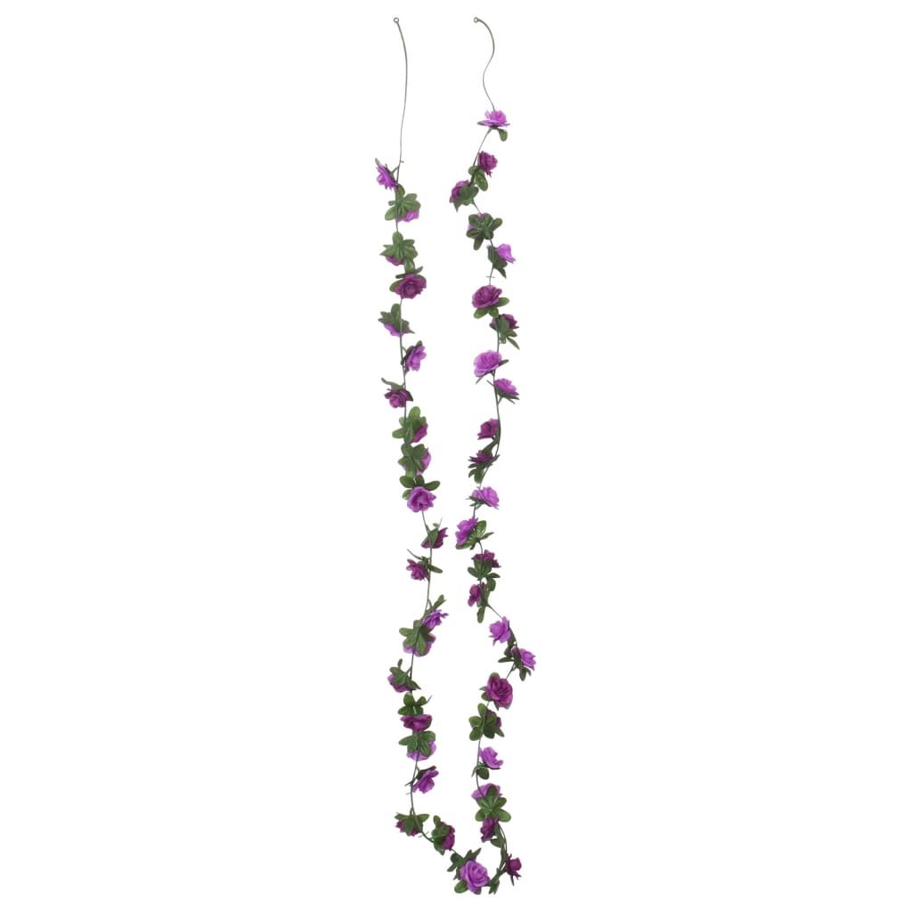 Ghirlande Fiori 6 pz Viola Chiaro 240 cm
