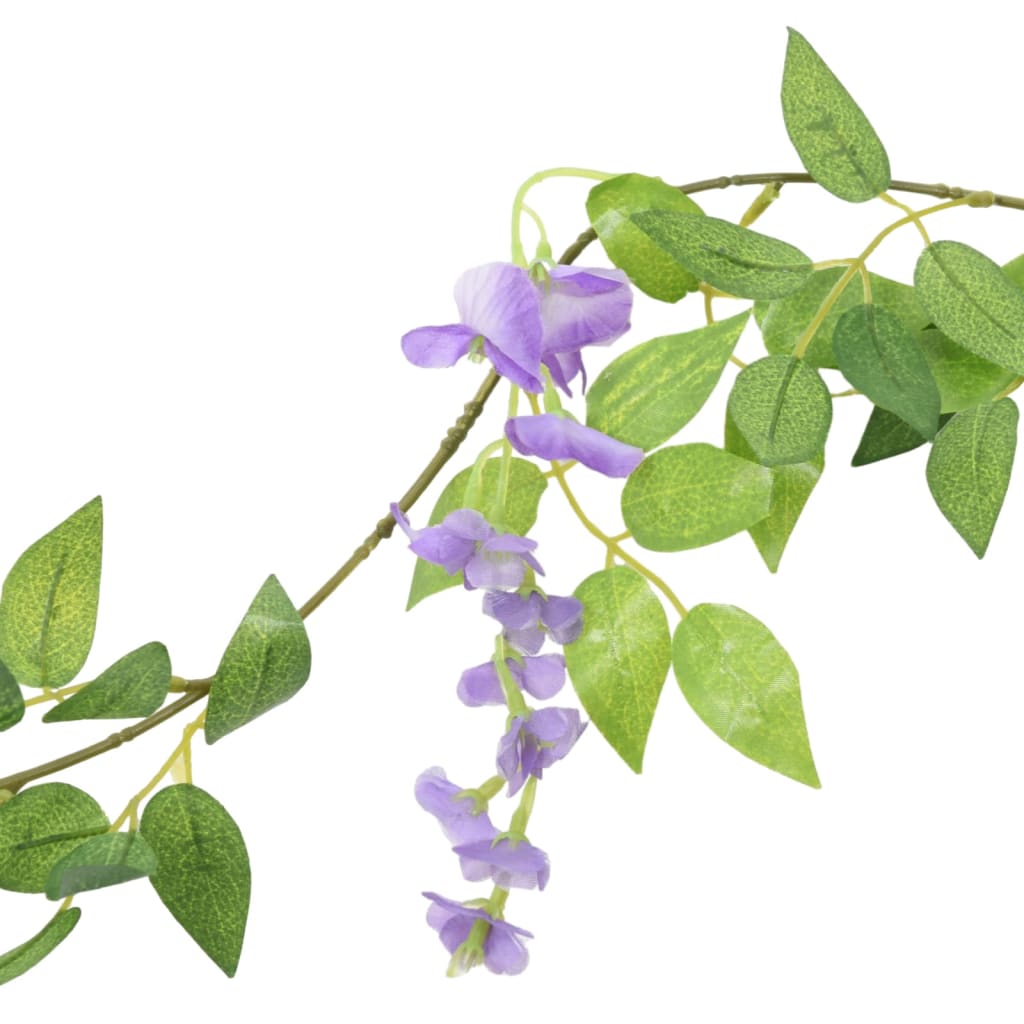 Ghirlande Fiori 6 pz Viola 200 cm