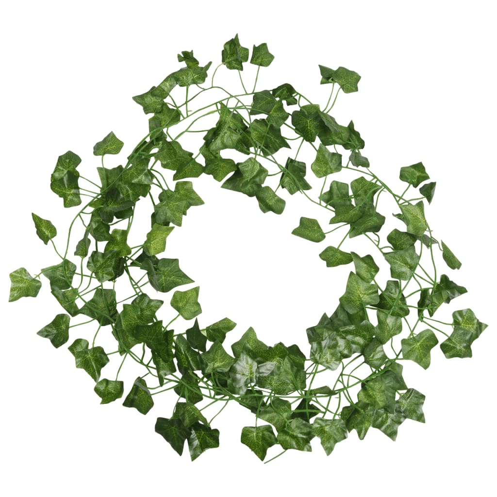 Ghirlande di Edera per 24 pz Verde 200 cm