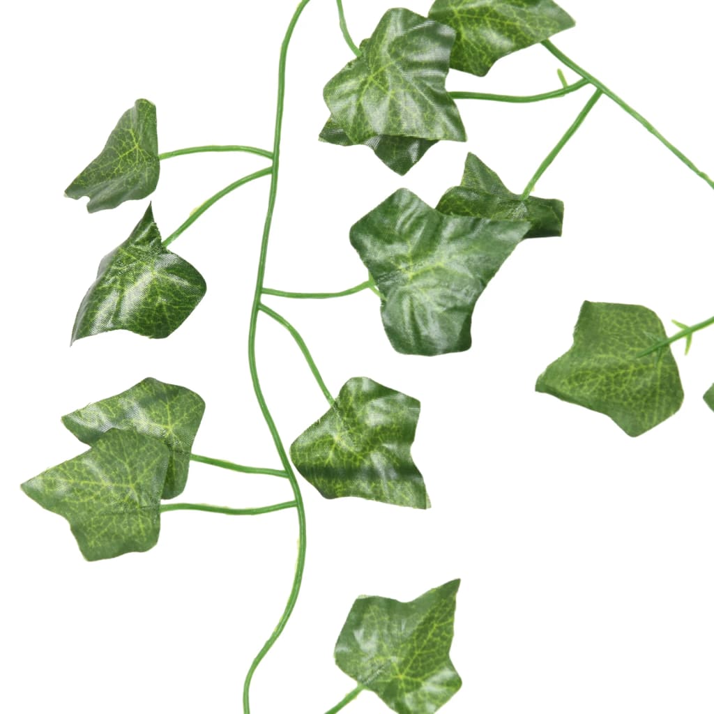 Ghirlande di Edera per 24 pz Verde 200 cm