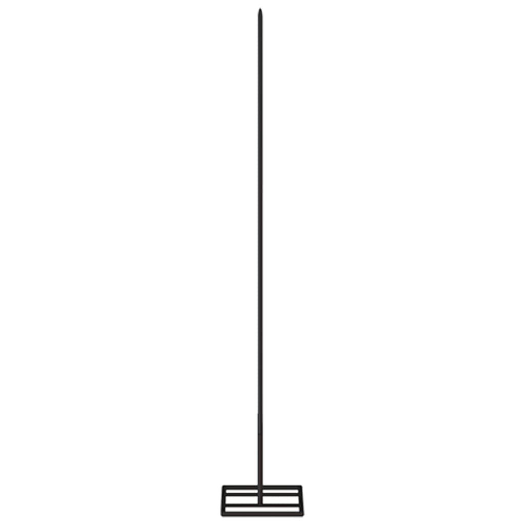 Albero di Natale Decorativo in Metallo Nero 125 cm