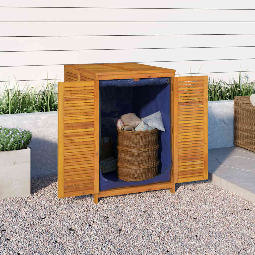 Contenitore da Giardino 70x87x104cm in Legno Massello di Acacia