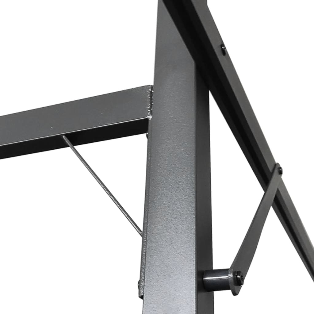 Pergola con Tetto Retrattile Antracite 395x292x230 cm