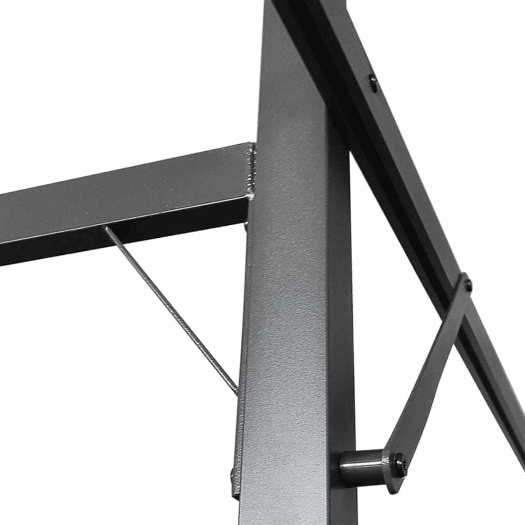 Pergola con Tetto Retrattile Tortora 589x292x230 cm