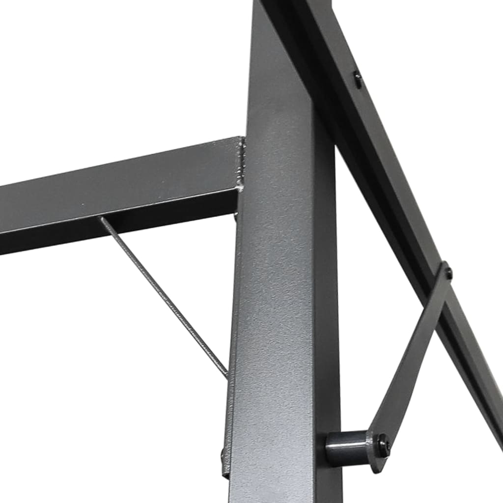 Pergola con Tetto Retrattile Antracite 589x292x230 cm