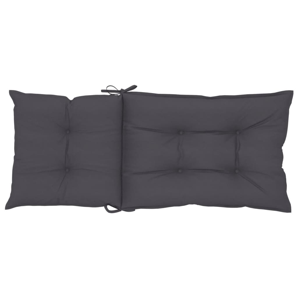 Cuscini per Sedie 6 pz Antracite 120x50x7 cm in Tessuto