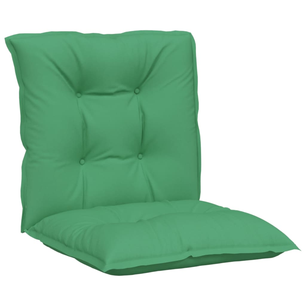 Cuscini per Sedia da Giardino 2 pz Verdi 100x50x7 cm in Tessuto