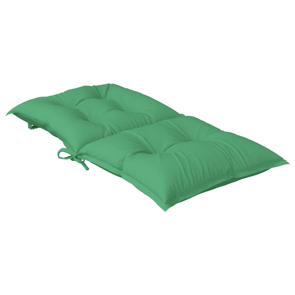 Cuscini per Sedia da Giardino 2 pz Verdi 100x50x7 cm in Tessuto