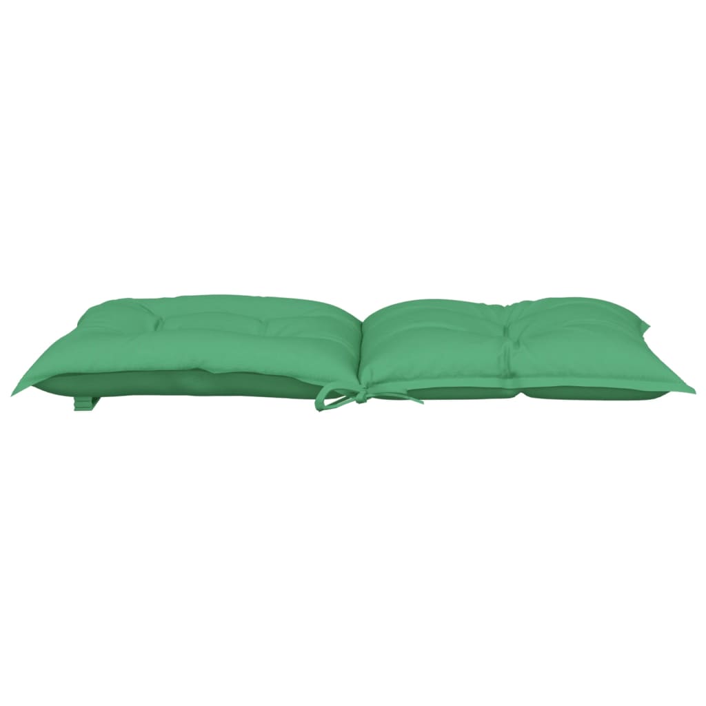 Cuscini per Sedia da Giardino 2 pz Verdi 100x50x7 cm in Tessuto