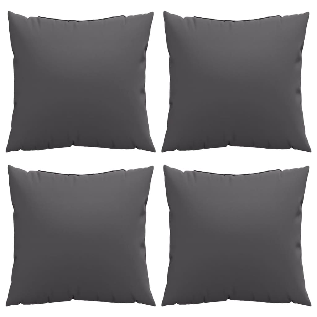 Cuscini per Divano 4 pz Antracite 50x50 cm in Tessuto