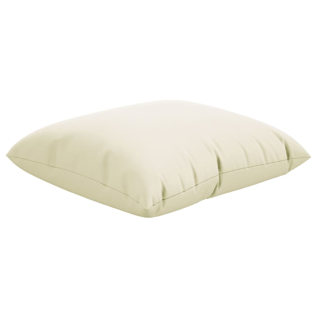 Cuscini per Divano 4 pz Crema 50x50 cm in Tessuto