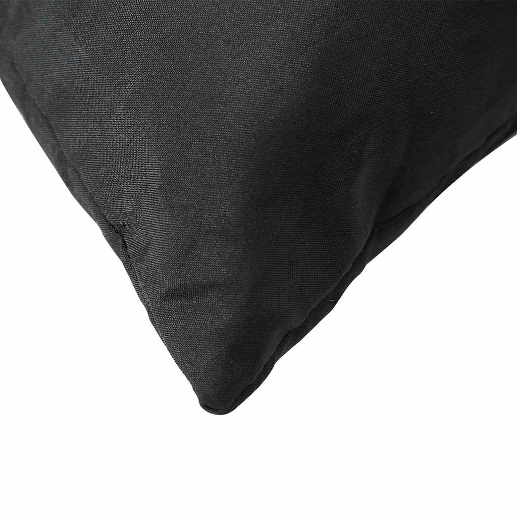 Cuscini per Divano 4 pz Neri 50x50 cm in Tessuto