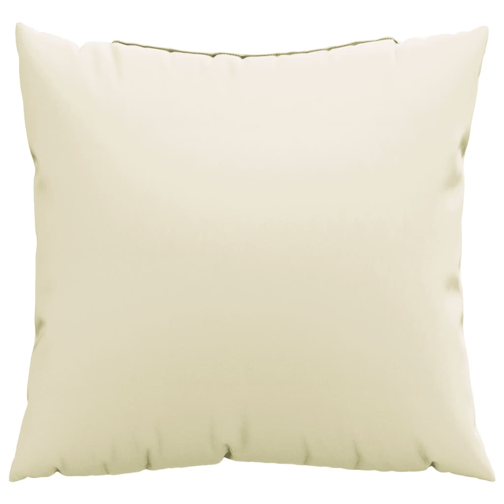 Cuscini per Divano 4 pz Crema 60x60 cm in Tessuto