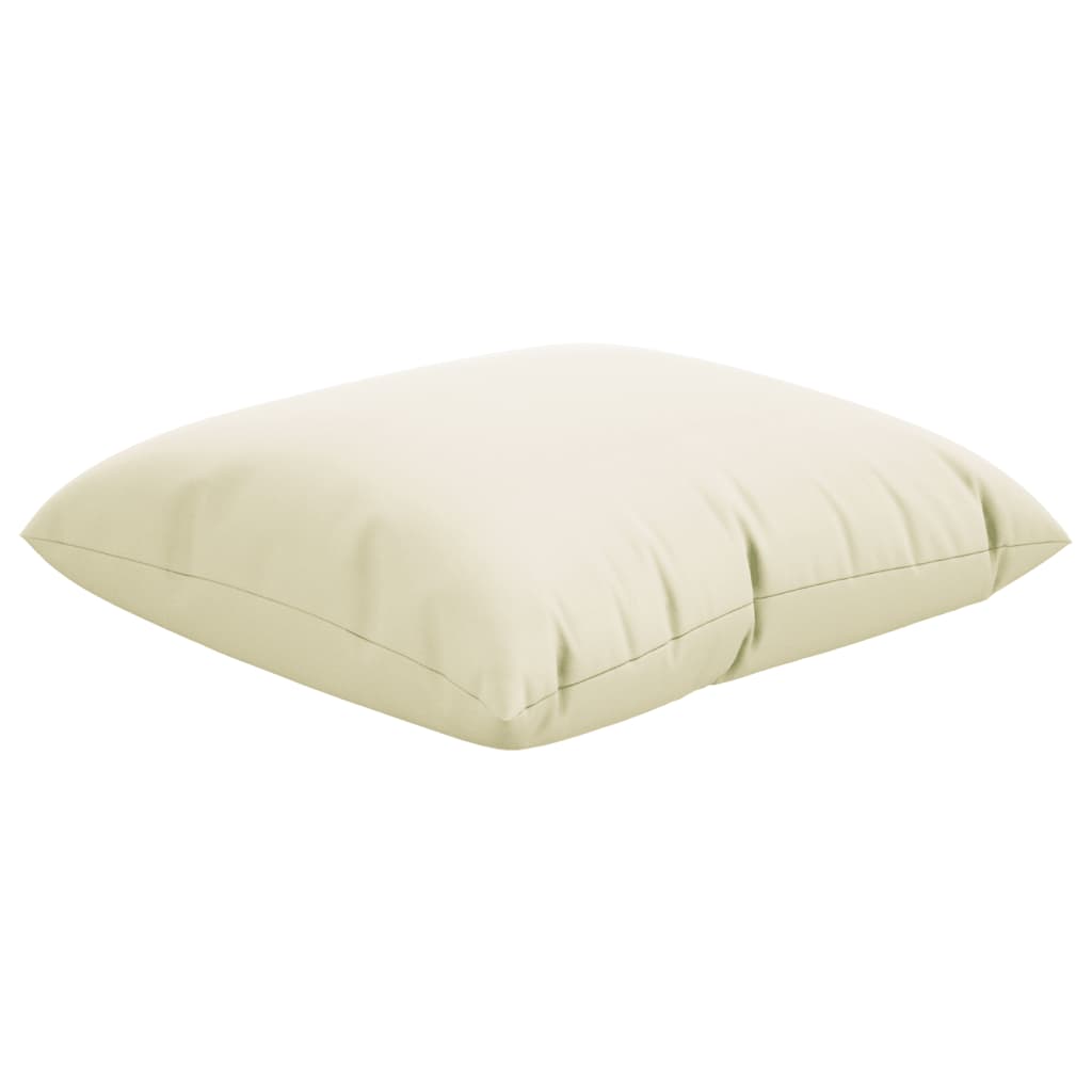 Cuscini per Divano 4 pz Crema 60x60 cm in Tessuto