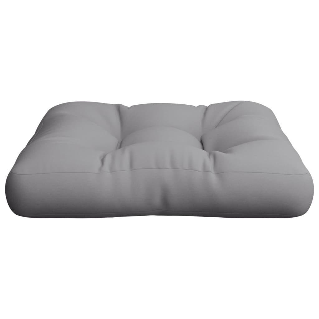 Cuscino per Pallet Grigio 50x50x12 cm in Tessuto