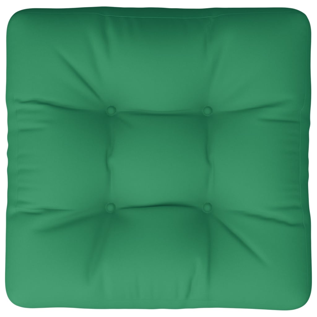 Cuscino per Pallet Verde 50x50x12 cm in Tessuto