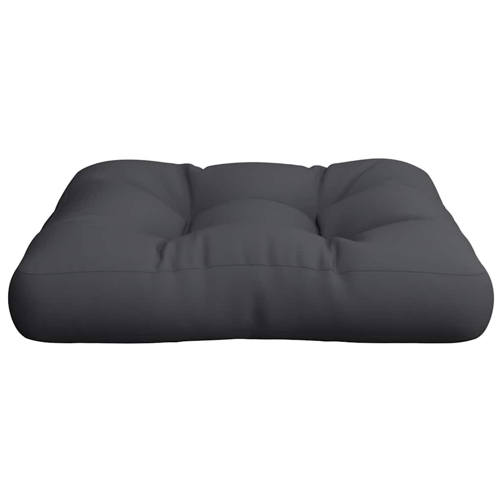 Cuscino per Pallet Nero 50x50x12 cm in Tessuto